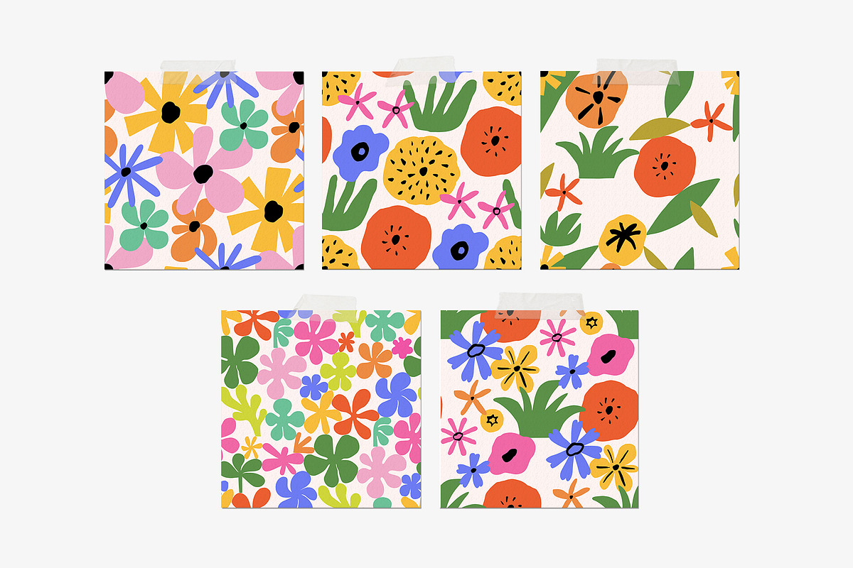 FLOWER MARKET 3 Graphics Bundle, a Pattern Graphic by Katerina Osa (Photo 16 of 23)
