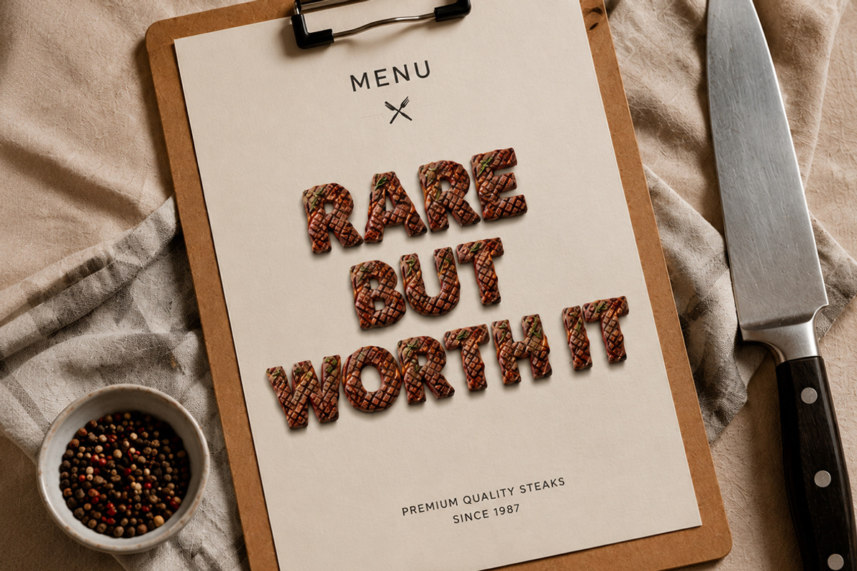 Steakhouse Font, a Sans Serif Font by Handmadefont (Photo 7 of 14)
