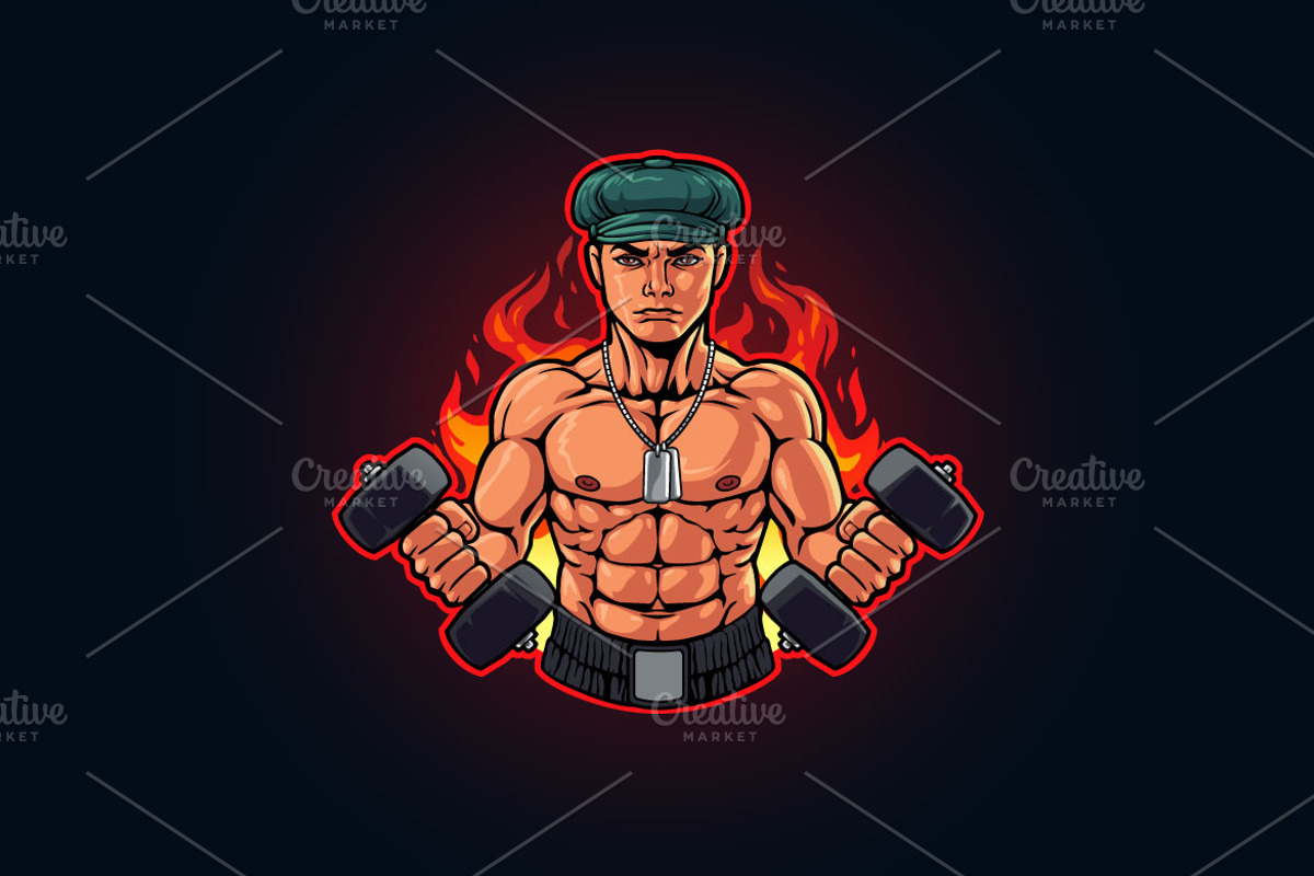 Fitness And Gym Logo, a Branding & Logo Template by Kongstones_std (Photo 5 of 6)