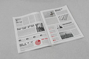 Newspaper Mock-up, an Advertising Mockup by zippypixelstudio (Thumbnail 5 of 14)