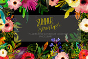 Hand Painted Summer Flowers, an Illustration by Sweet Fig (Thumbnail 2 of 4)