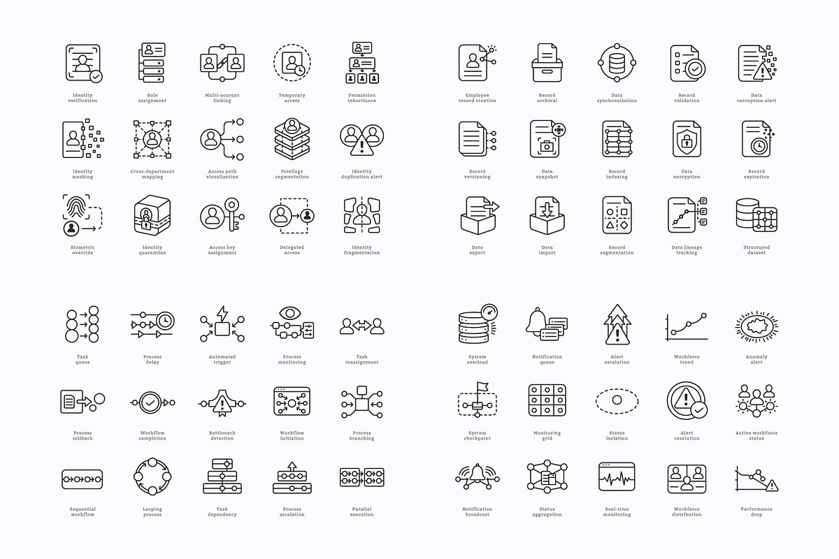 Workforce Operations Icons, an Outline Icon by vexper (Photo 9 of 10)