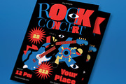 Black Rock Concert Flyer Set, a Flyer Template by graphicook (Thumbnail 2 of 3)