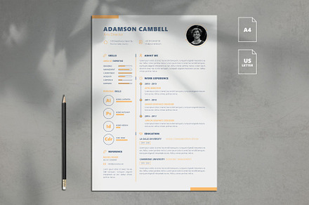 Minimalist Resume Template Vol. 7