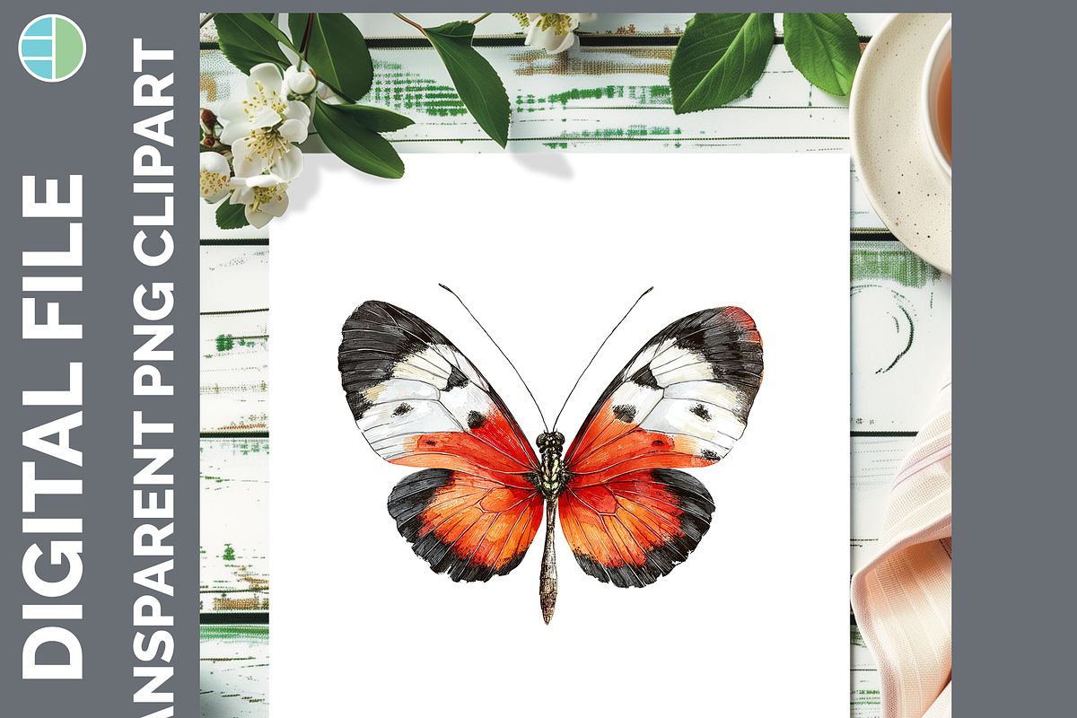 Butterfly Illustration Bundle 25 PNG, an Animal Illustration by Enliven Designs (Photo 7 of 8)