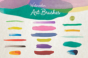 Watercolor Illustrator Art Brushes, a Brush Add-On by Olya Creative (Thumbnail 2 of 4)