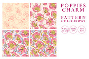 Pattern collection Poppies charm, a Pattern Graphic by Natalia0307 (Thumbnail 2 of 15)