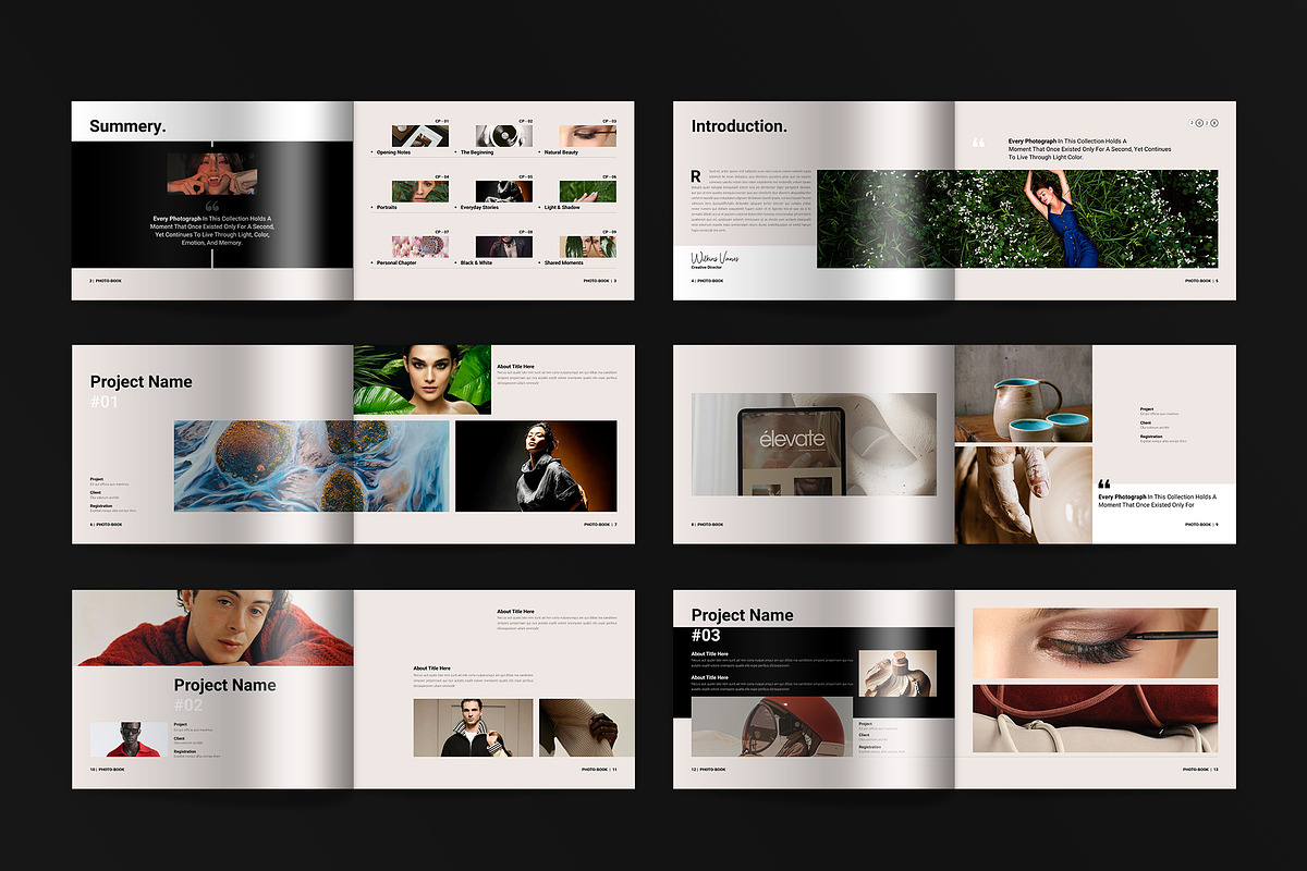 Fashion Photobook & Portfolio, a Magazine Template by Spark_Creative (Photo 12 of 13)