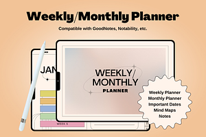 Weekly/Monthly Digital Planner