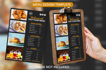 Restaurant Food Menu Template Design