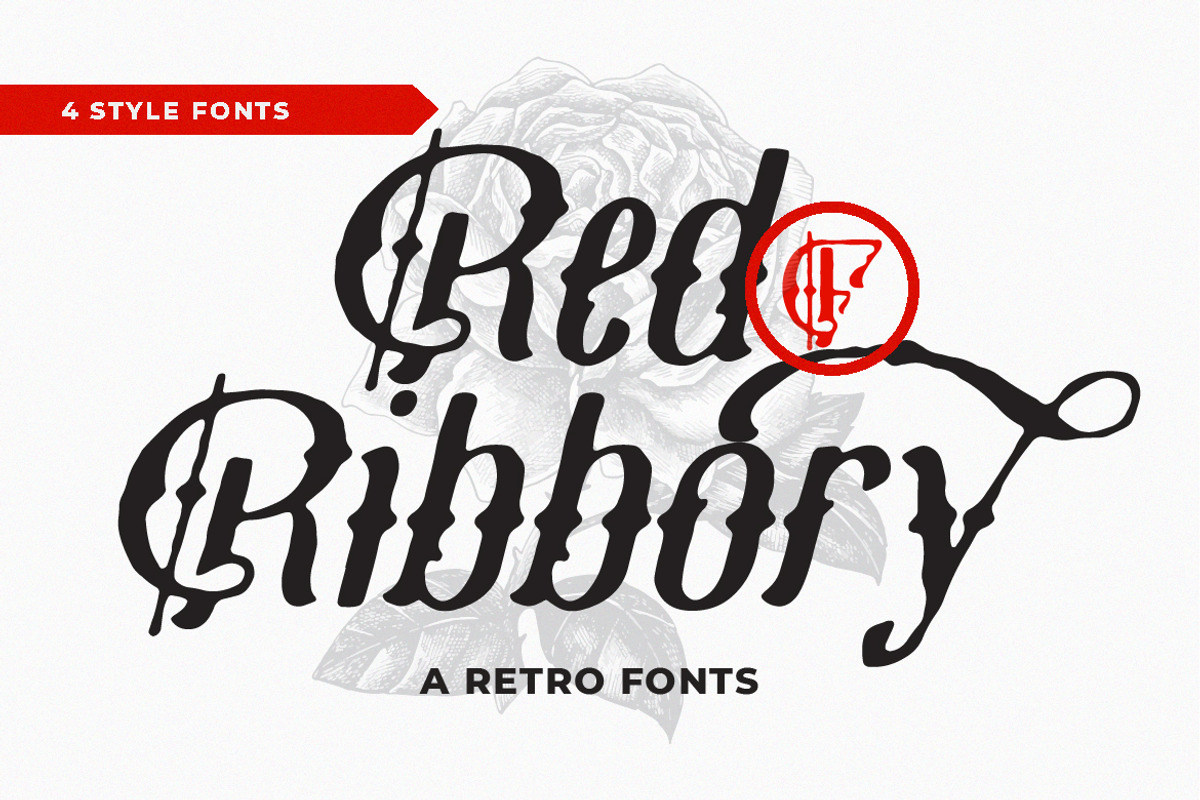 Red Ribbory, a Slab Serif Font by Vava Aryanto (Photo 1 of 12)