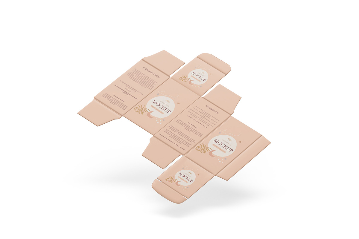Unfolded Box Packaging Mockup, a Packaging Mockup by Ram Studio LLC (Photo 12 of 16)