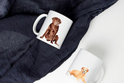 Watercolor Chocolate Labrador Dog, an Illustration by Foxery Digital (Thumbnail 4 of 5)