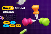 Back to School Icon Pack, an Object 3D Model by Ui Stock (Thumbnail 2 of 6)