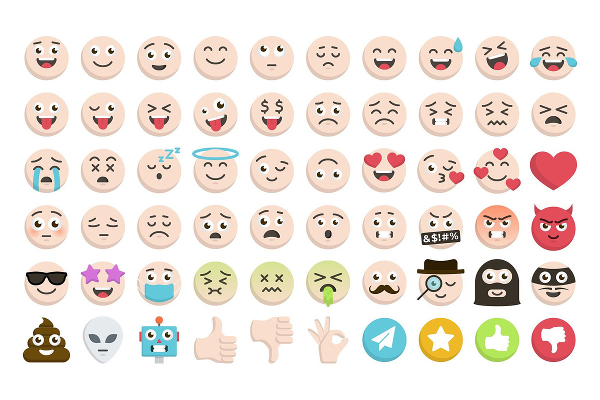 Vector Emoji Icon Set, an Emoji Icon by Medialoot (Photo 3 of 7)