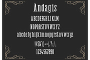 Andagis Gothic Font, a Blackletter Font by DmDesignsStoreArt (Thumbnail 2 of 2)