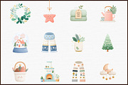 Hygge New Year Scandinavian Clipart, an Illustration by Sublimation Artist (Thumbnail 3 of 6)