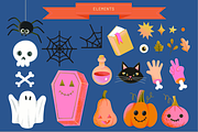 Halloween Clipart Pack, a Seasonal Illustration by selintahtakilic (Thumbnail 2 of 6)