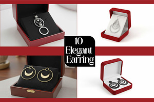 Elegant Earring, an Object Graphic by Designer_Momina