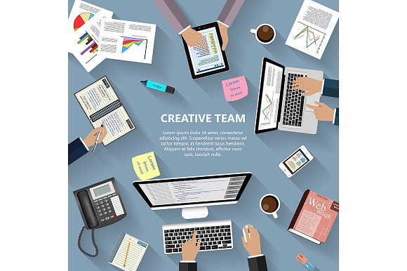 Modern Creative Team Concept