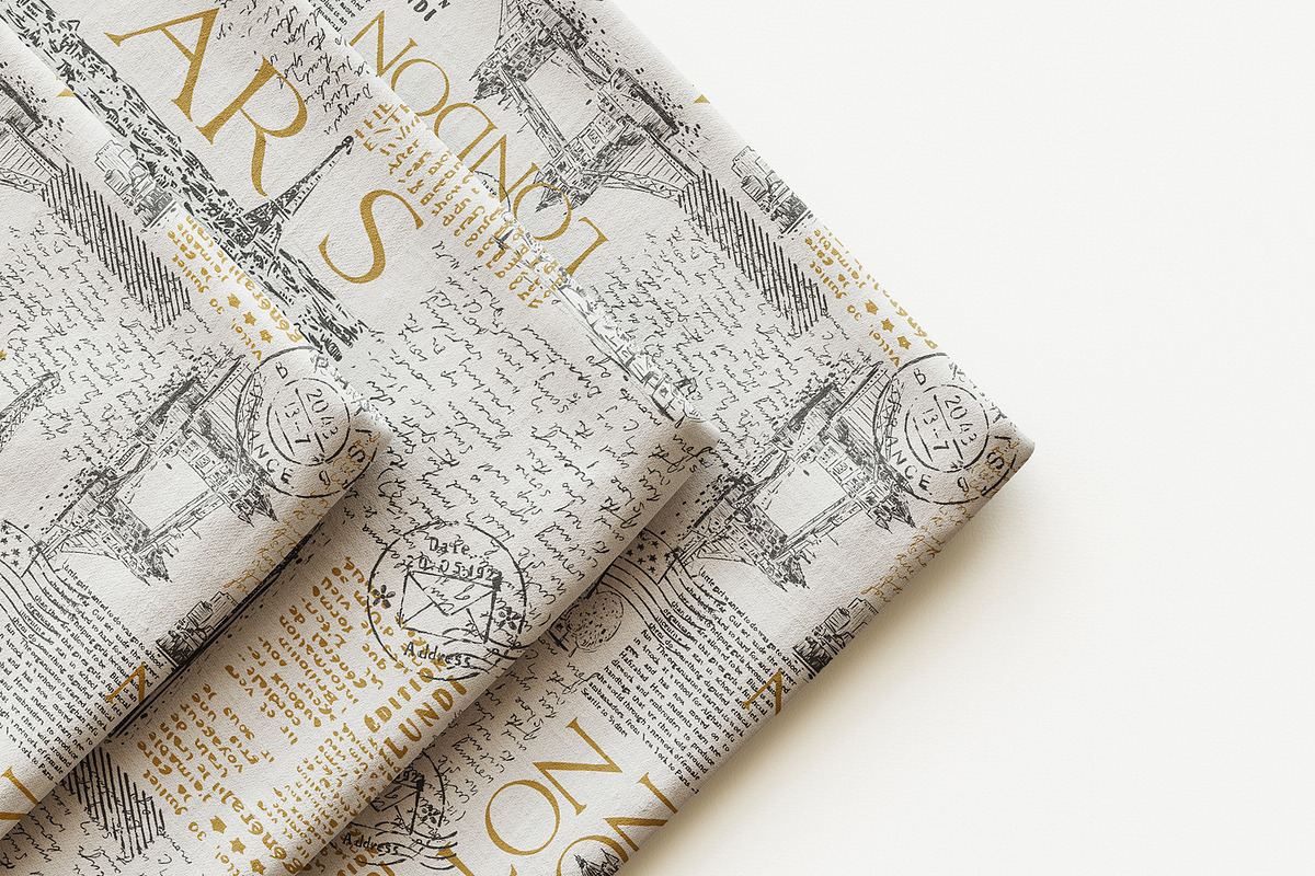 Vintage Travel Typography Pattern, a Pattern Graphic by StudioGlouna (Photo 2 of 7)