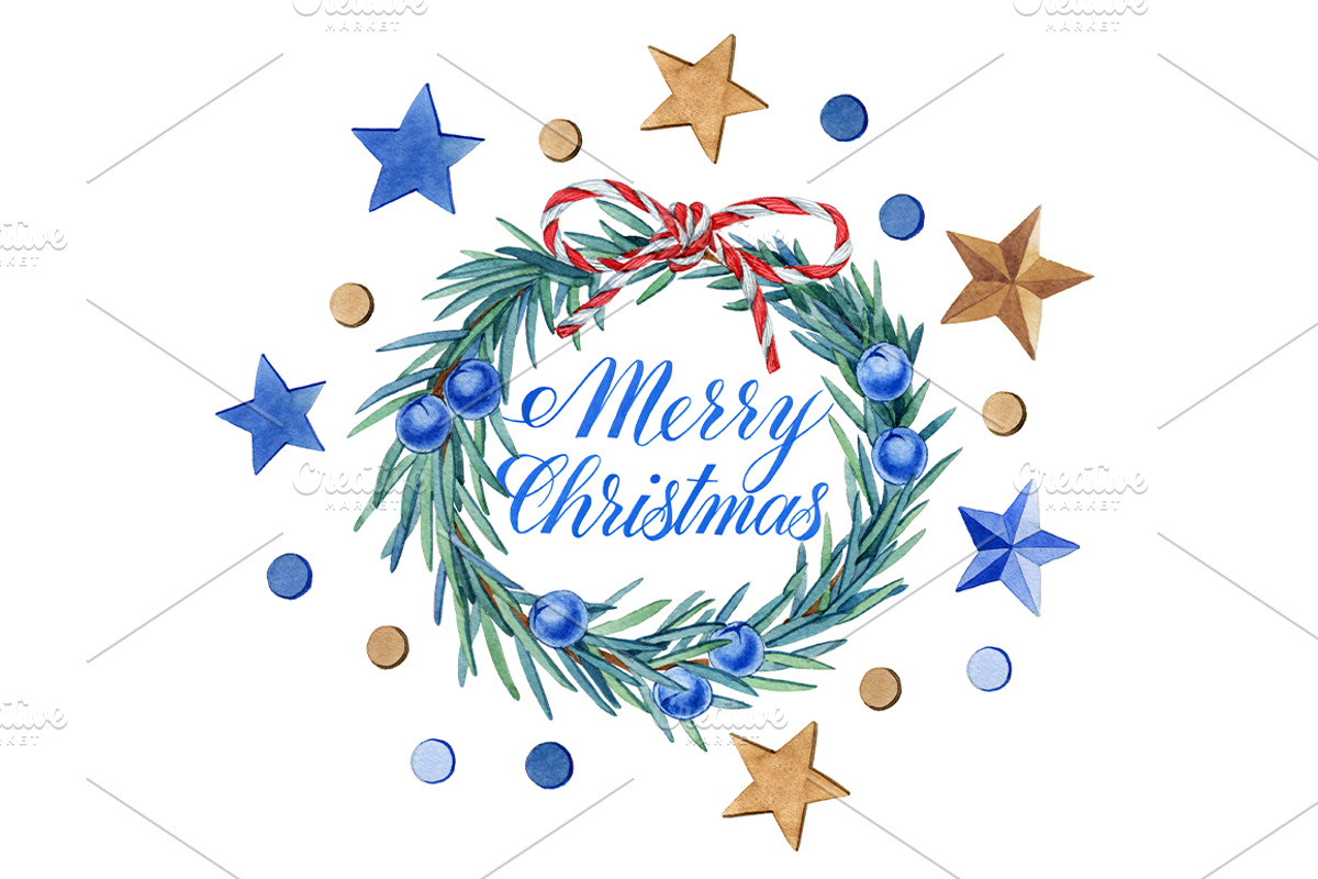 Christmas set, a Decorative Illustration by Watercolor life (Photo 2 of 4)