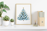 Watercolor White Christmas Clipart, an Illustration by Canvas Craft (Thumbnail 3 of 8)