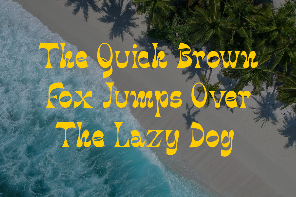 Tropical Paradise Retro Display Font, a Serif Font by Muntab_Art (Photo 2 of 11)