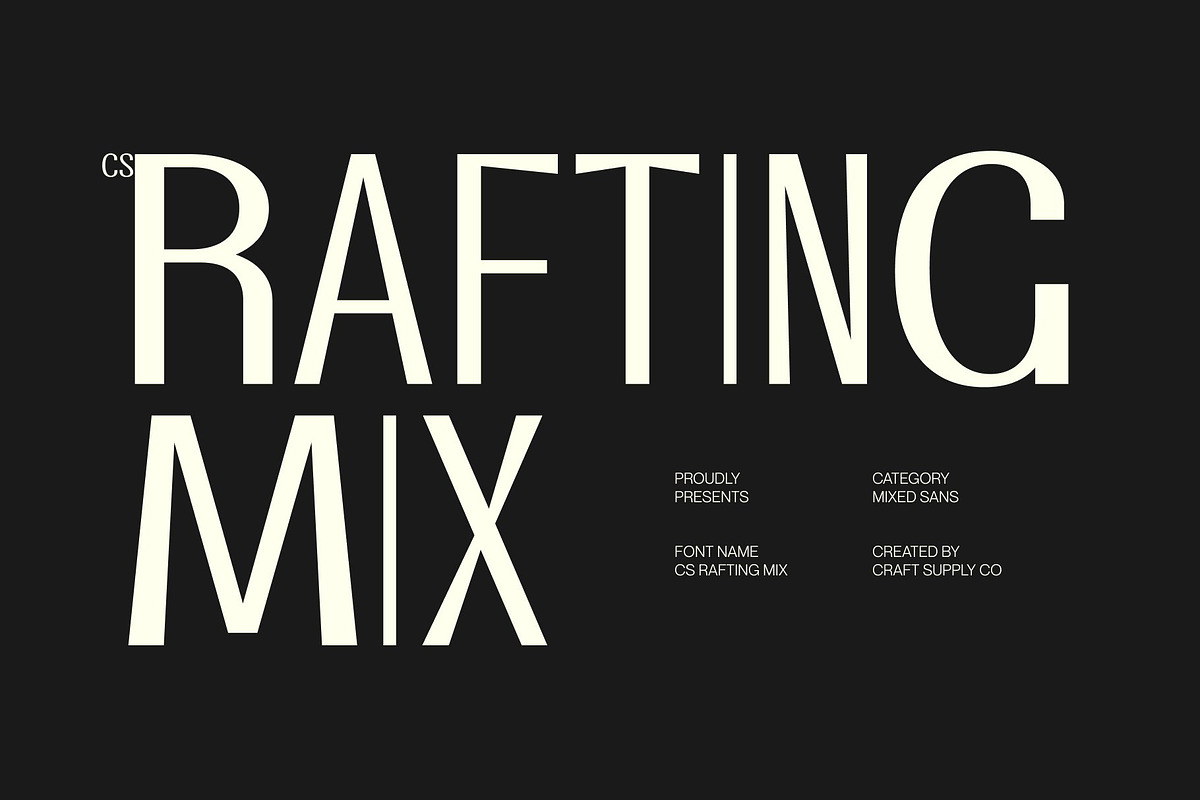 CS Rafting Mix, a Sans Serif Font by Craft Supply Co. (Photo 1 of 8)