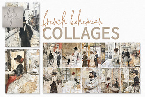 French Bohemian Collages