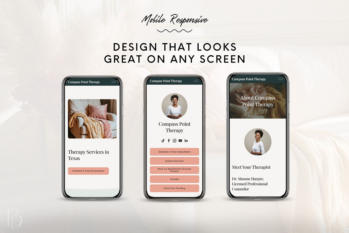 Squarespace Website for Therapist, a Squarespace Template by Pretty Boss Designs (Photo 4 of 6)