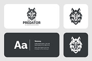 Bold Monochrome Wolf Mascot Logo, a Branding & Logo Template by Artnivora.Std (Thumbnail 2 of 3)