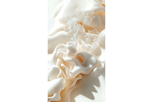 Soft creamy abstract waves with, an Abstract Photo by Lermont51