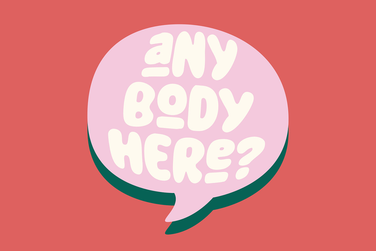 Bullet Stone – Bubble Display Font, a Handwritten Font by Almarkhatype (Photo 2 of 11)