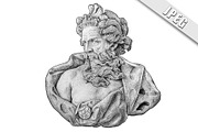 Poseidon Sculpture - Hand Drawn, an Illustration by BusOne (Thumbnail 3 of 3)