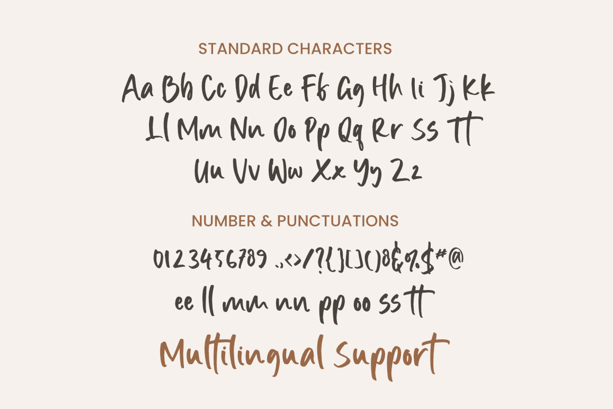 Bintang Hati - Handwriting Font, a Handwritten Font by Silverdav (Photo 4 of 7)