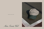 MUSE Tennis Club | Hat Mockups, a Hat Mockup by Duet Atelier (Thumbnail 6 of 7)