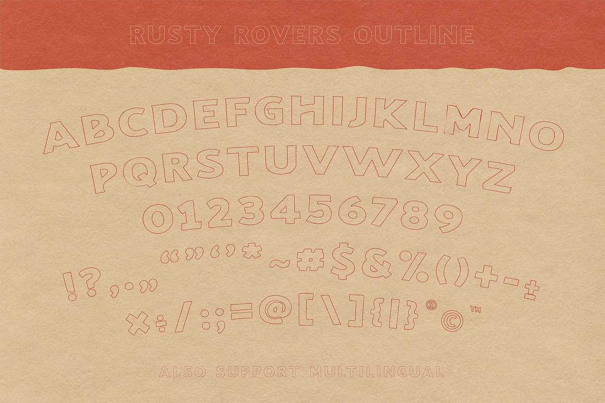 Rusty Rovers - Handdrawn Typeface, a Font by Krakenbox Studio (Photo 14 of 16)