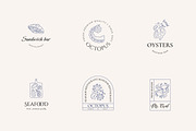 Seafood logo elements and templates, a Graphic by Vasylyka (Thumbnail 6 of 15)