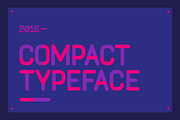 Compact Typeface, a Font by Neo-Neon Studio (Thumbnail 1 of 10)