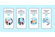 Hospital treatment app pages, a Templates & Theme by IMG visuals characters (Thumbnail 2 of 3)