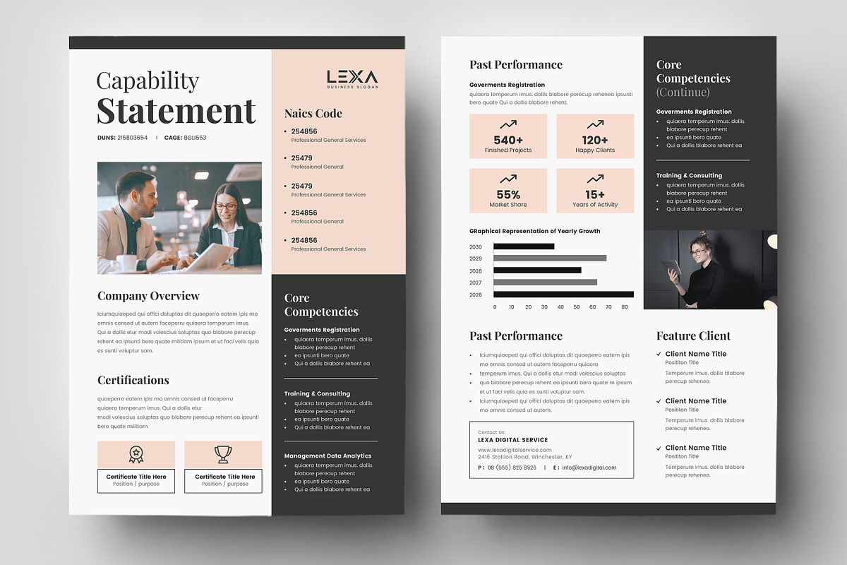 Capability Statement Template preview 4