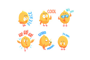 Funny Chicken Character with, an Animal Illustration by TopVectors