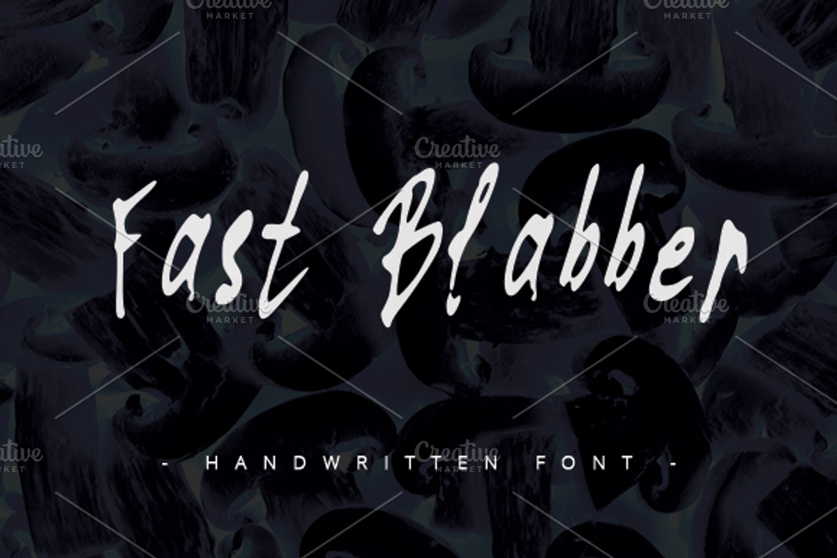 Fast Blabber ~ Handwritten Font ~