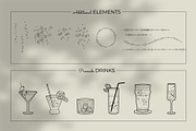 Elegant line art bar menu icons, an Outline Icon by Chakraborty Design (Thumbnail 5 of 10)