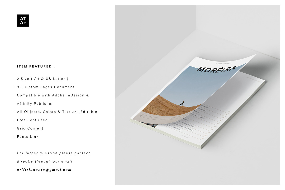 MOREIRA Travel Lifestyle Magazine, a Magazine Template by Arif Tri Ananta (Photo 12 of 13)