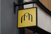 Logo Mockup Hanging Square Sign, a Product Mockup by Asylab (Thumbnail 4 of 5)