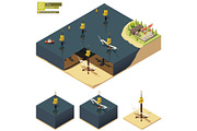 Isometric city map elements, an Object Graphic by tele52 (Thumbnail 67 of 72)