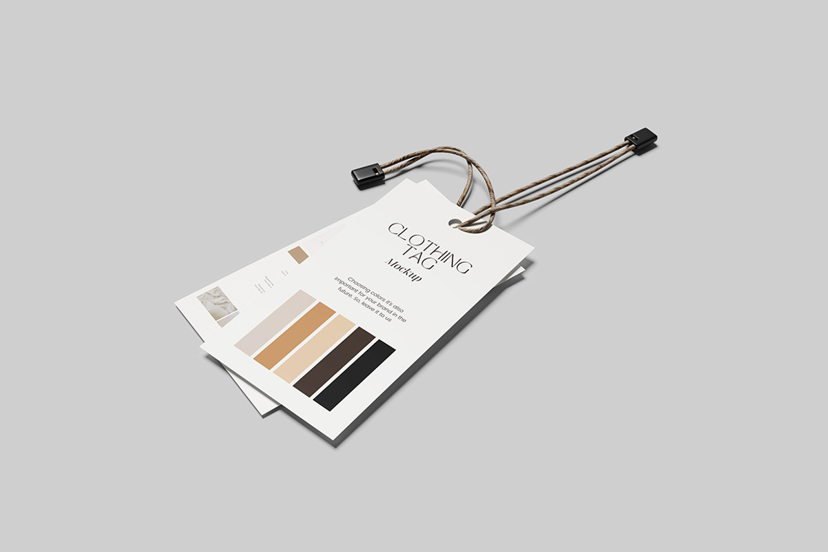 Clothing Tag Mockup, a Product Mockup by MrLetters (Photo 3 of 5)