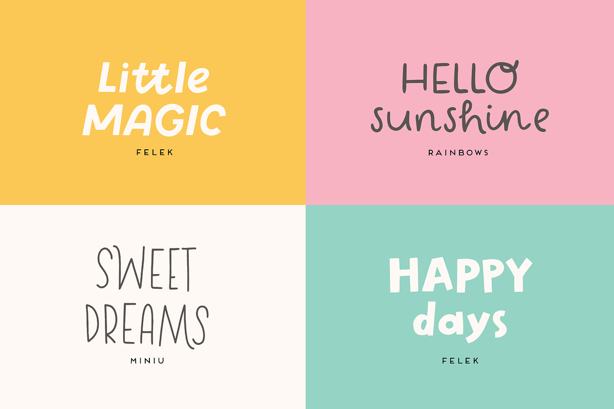 Playful Bundle | 4 Hand drawn Fonts, a Handwritten Font by Point and Poem (Photo 2 of 13)